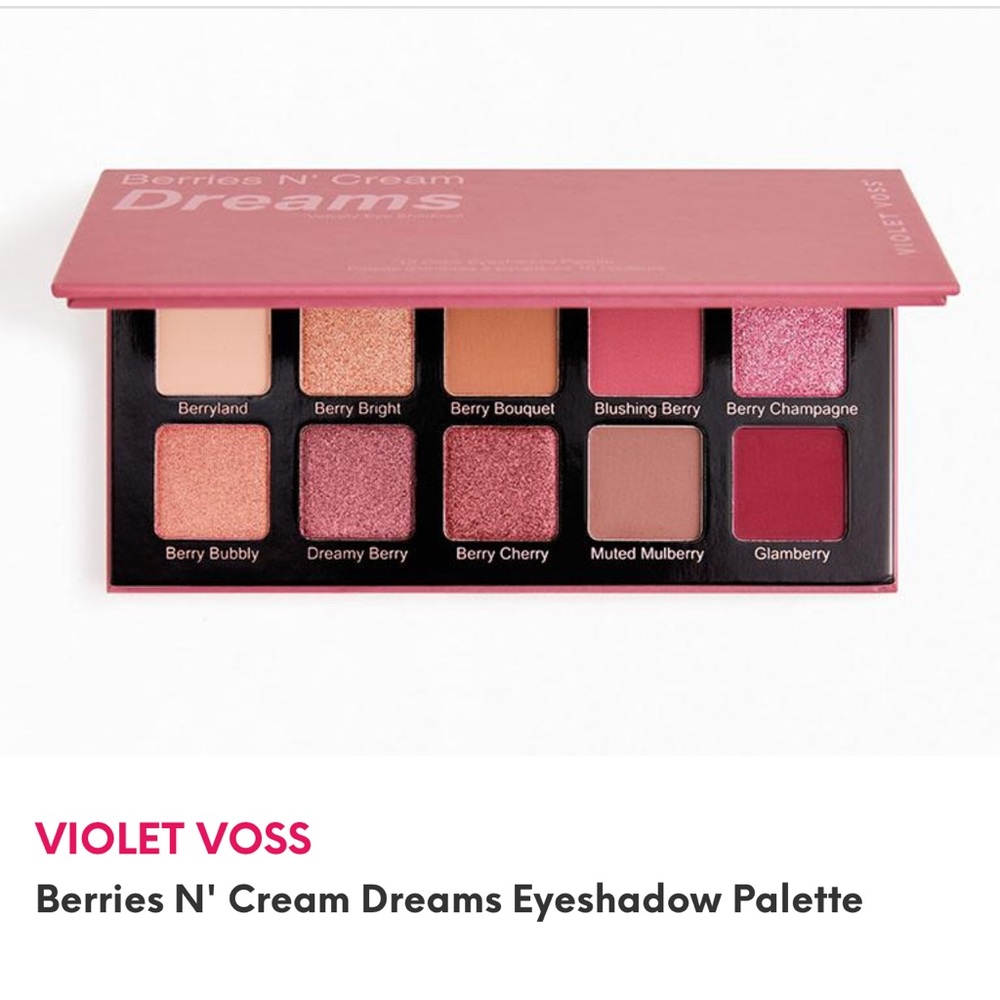 VIOLET VOSS
Berries N' Cream Dreams Eyeshadow Palette *comes with free gift*